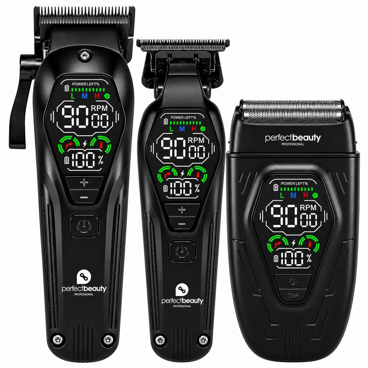 Combo Clipper y Trimmer y Shaver Helion PERFECT BEAUTY